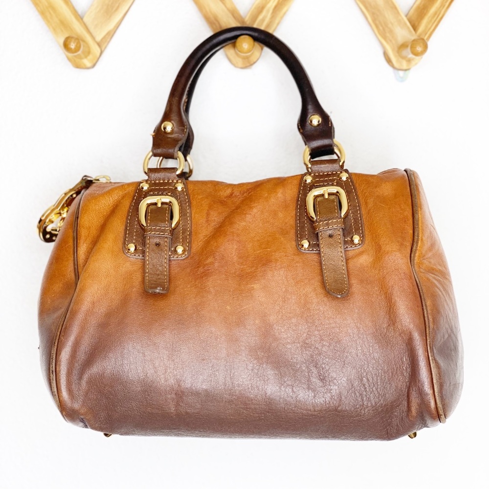 STEVEN Steve Madden ombré leather boston bag